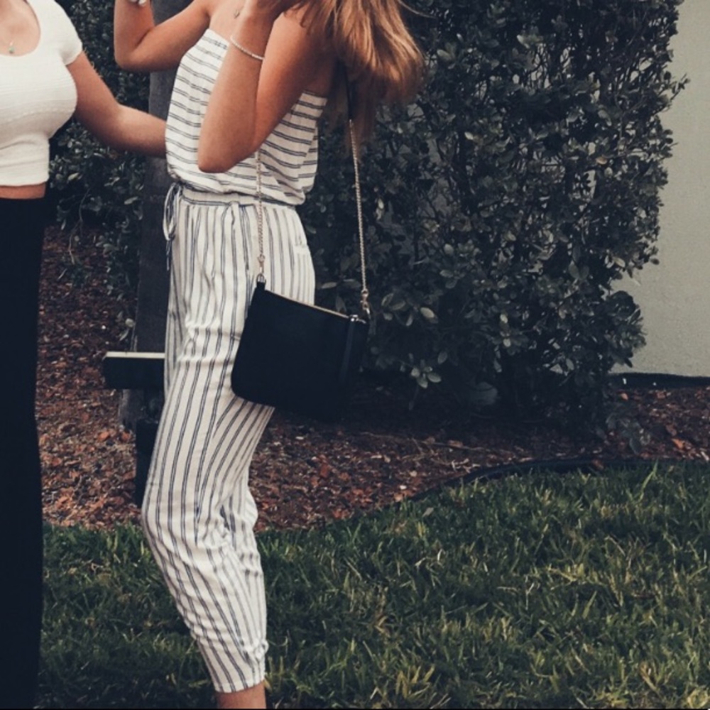 Striped jumpsuit - Picture 1 of 2